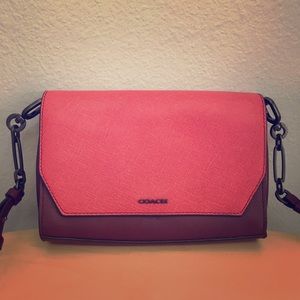 Coach two tone two way - shoulder bag or clutch